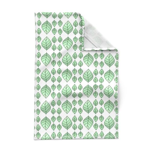 Mint Leaf Vintage Scheme Vegetation Tile