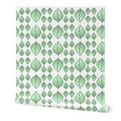 Mint Leaf Vintage Scheme Vegetation Tile