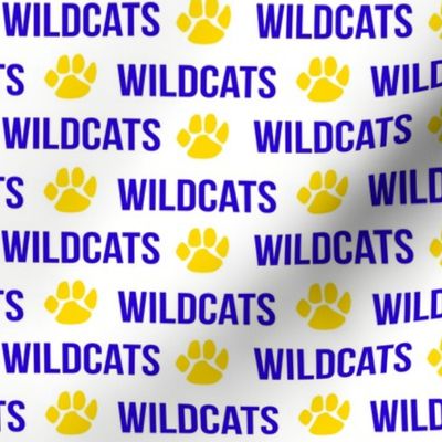 wildcats - blue and yellow