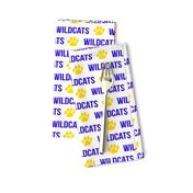 wildcats - blue and yellow