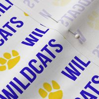 wildcats - blue and yellow