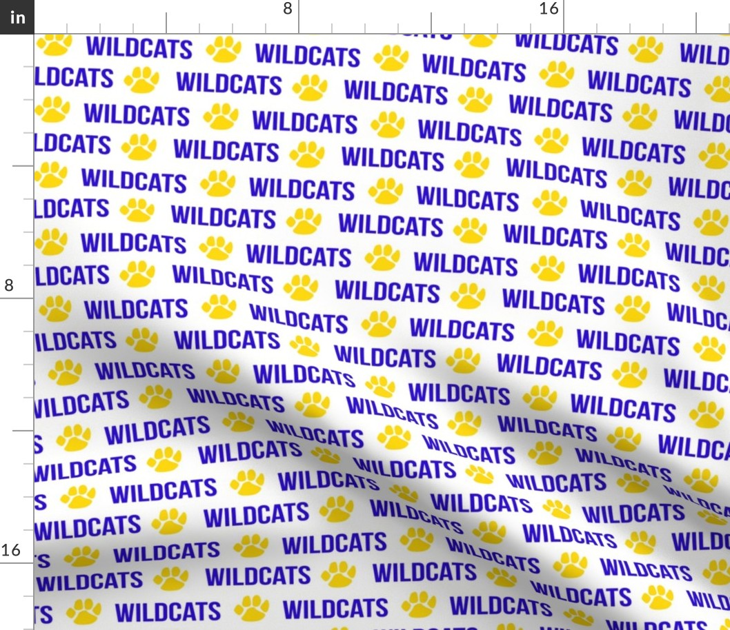 wildcats - blue and yellow