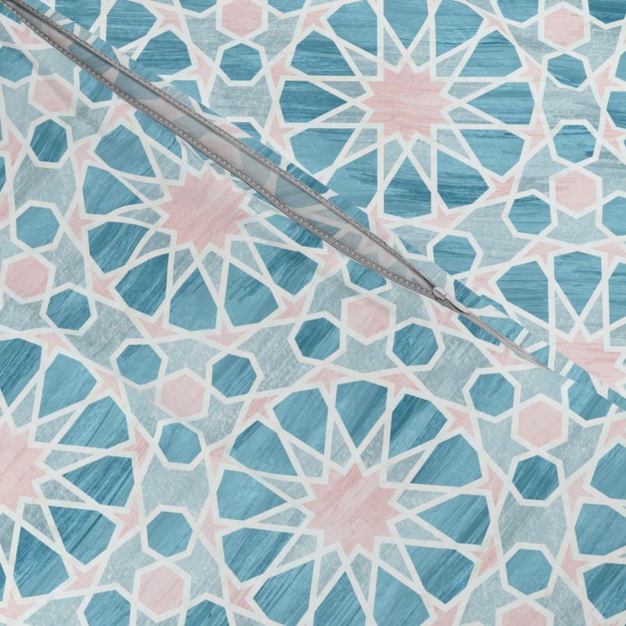 Farah tile Aqua Pink