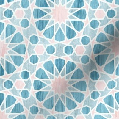 Farah tile Aqua Pink