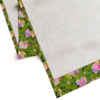 Prismatic Blooms Watercolor // Apple Green 