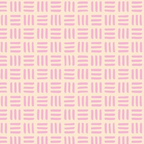 Little abstract mudcloth minimal checkered plaid design Scandinavian style pastel pink yellow