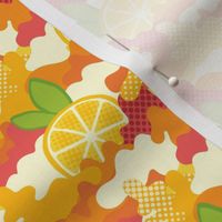 Citrus Pop Art Cameo Pattern