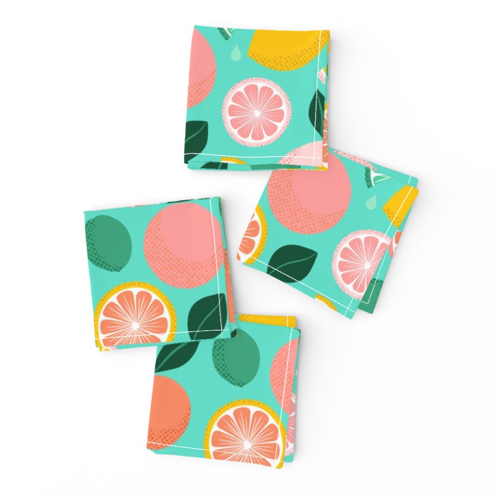 Pop Citrus Party - Aqua by Heather  Anderson