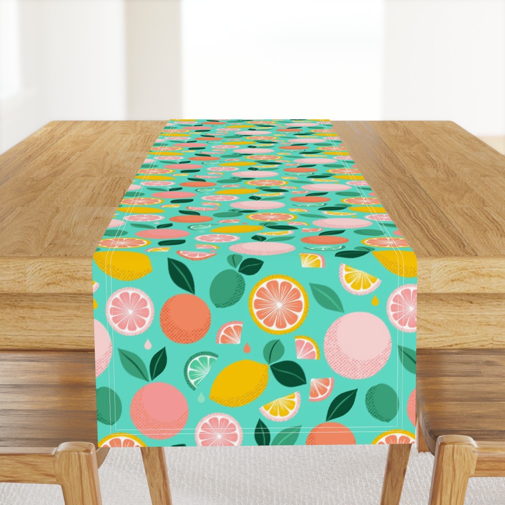 Pop Citrus Party - Aqua by Heather  Anderson