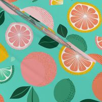 Pop Citrus Party - Aqua by Heather  Anderson