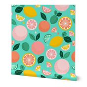 Pop Citrus Party - Aqua by Heather  Anderson