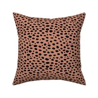 Cool abstract leopard dalmatian dots and spots scandinavian style design animal skin fall brown copper