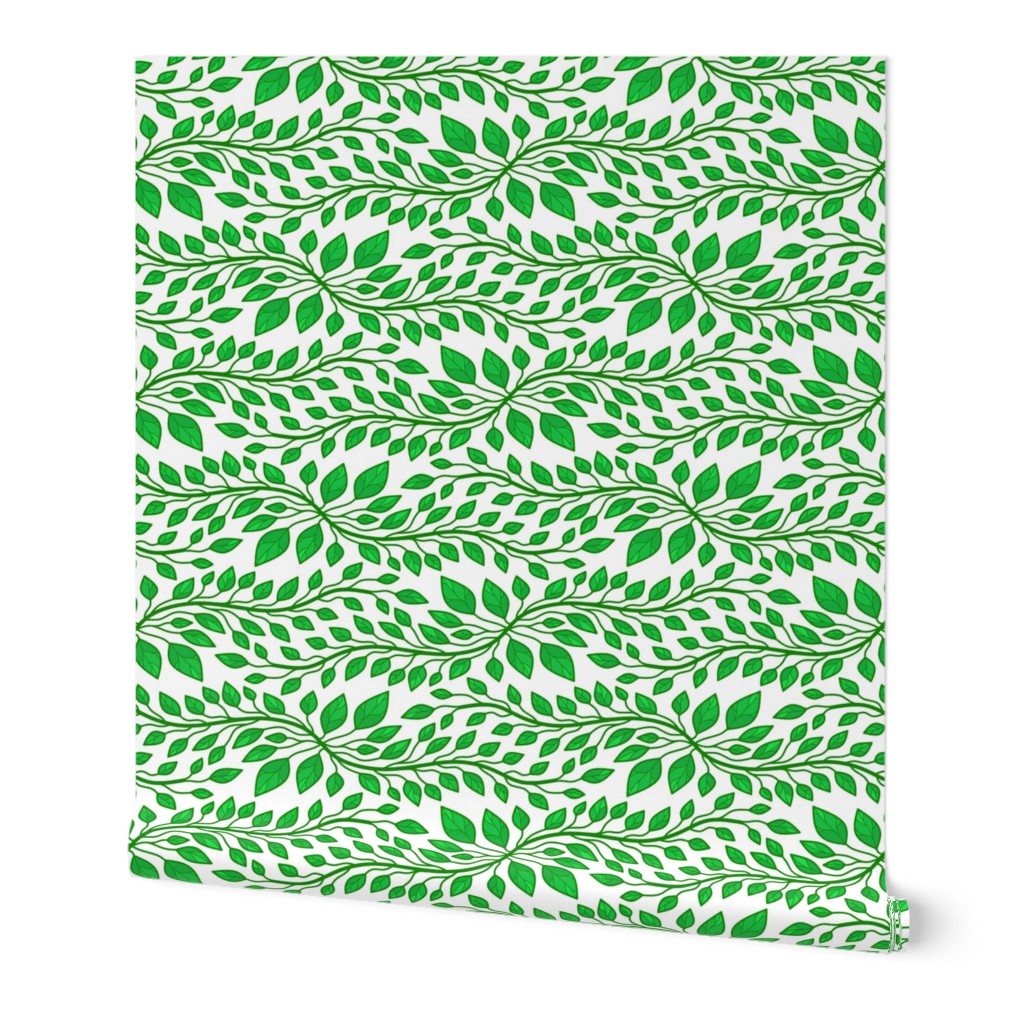 Green Vines Vegetation Tile Wallpaper