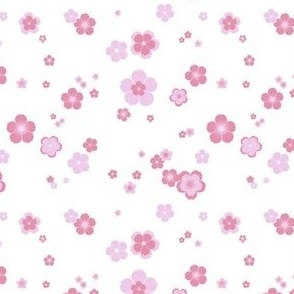 Cherry blossom flurry // white