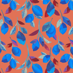 Lemon Branches {Sapphire/Coral}