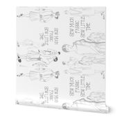 sew much fabric tea towel black and white no calendar