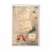 Aunt Cookie's Rum Cake Tea Towel