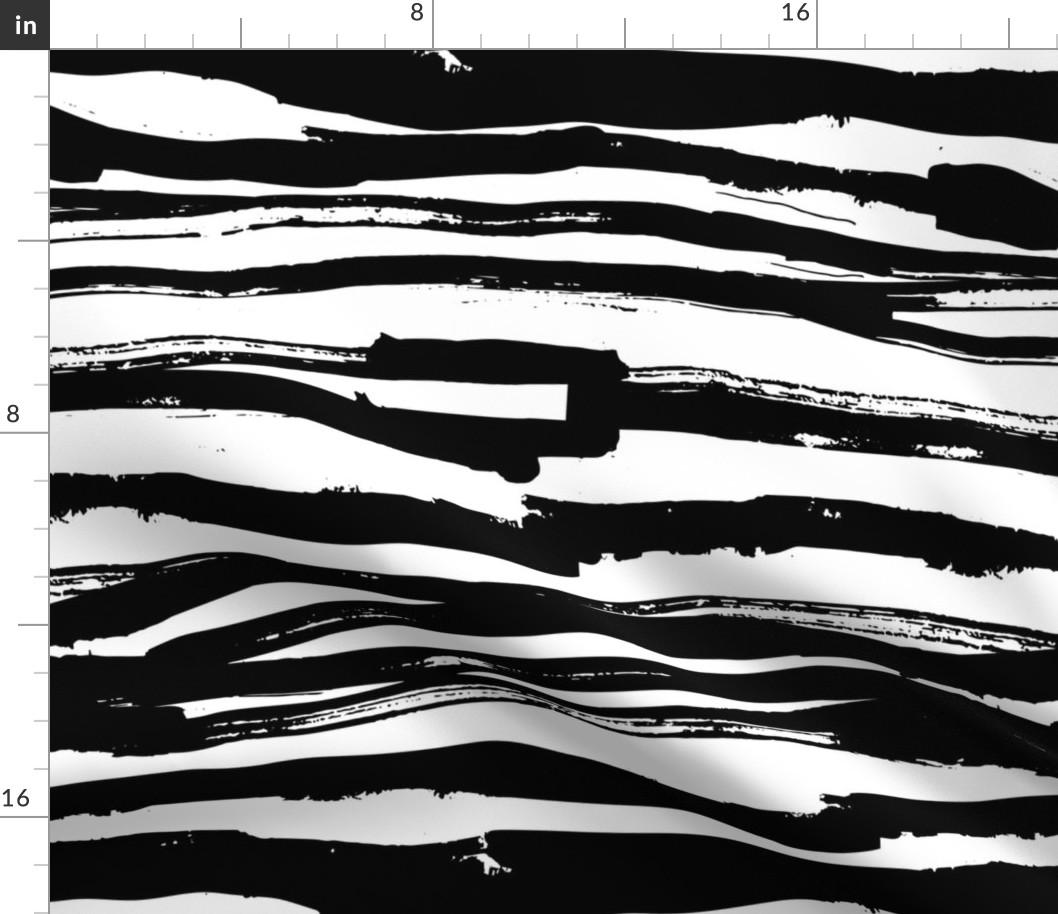 Black Horizontal Inky Lines