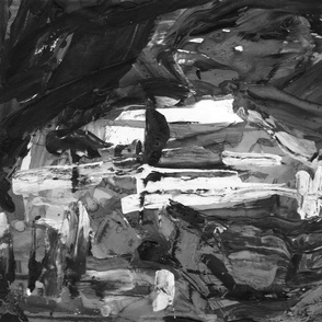 gray black and white gradient, gouache acrylic tempera paint in monotype technique, abstract texture hand drawn 