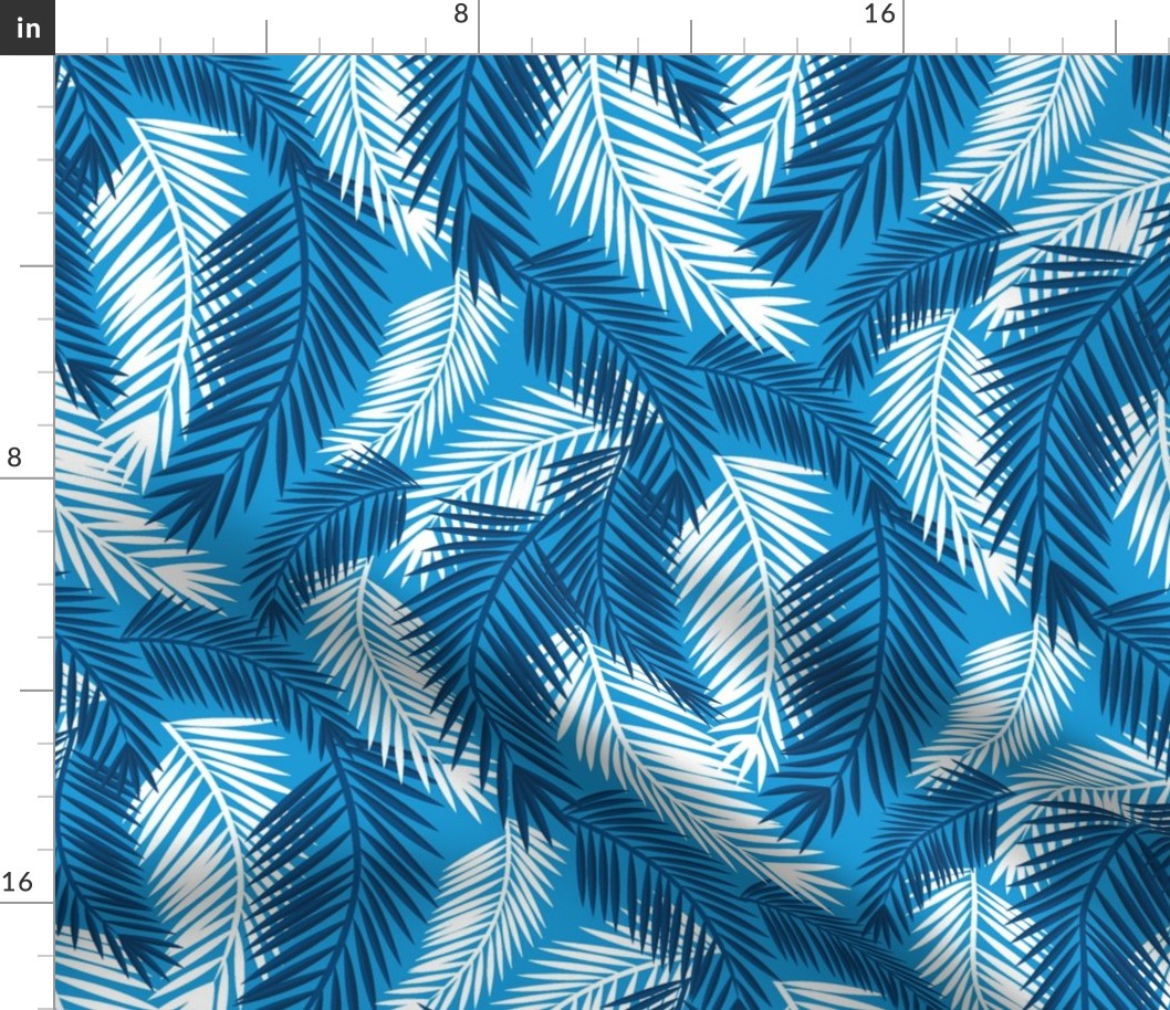 Palm Fronds-Blue Sky-Large