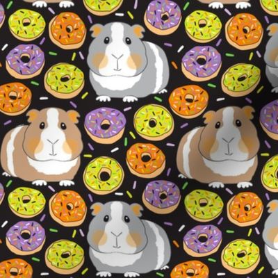 halloween guinea pigs and donuts with lime green