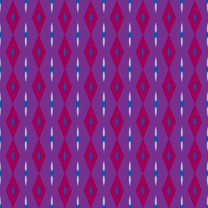 Deep Winter Seasonal Color Palette Purple Diamond Stripes