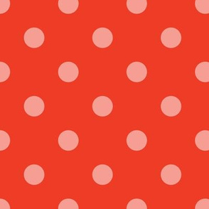 Normal scale // Pop art dots // orange complementary pattern