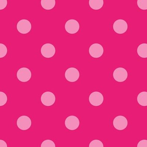 Normal scale // Pop art dots // pink complementary pattern
