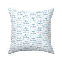 medium little-brother with-arrow-cursive - medium blue