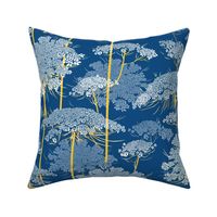 Queen Annes Lace  | Blue + Yellow