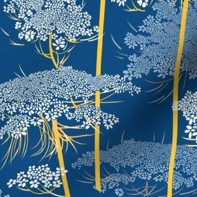 Queen Annes Lace  | Blue + Yellow