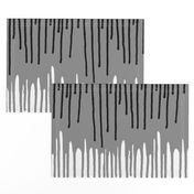 Paint drips black and white 36 inch