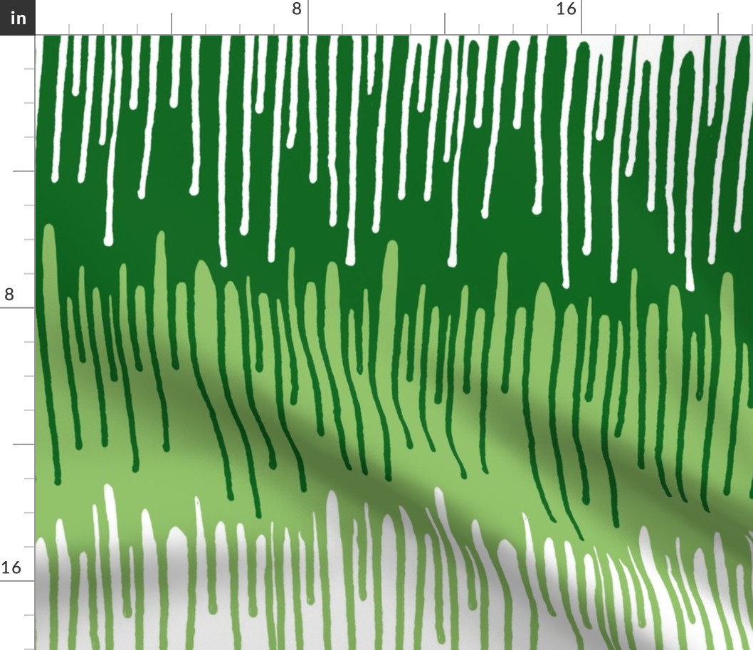 Paint drips green 24 inch