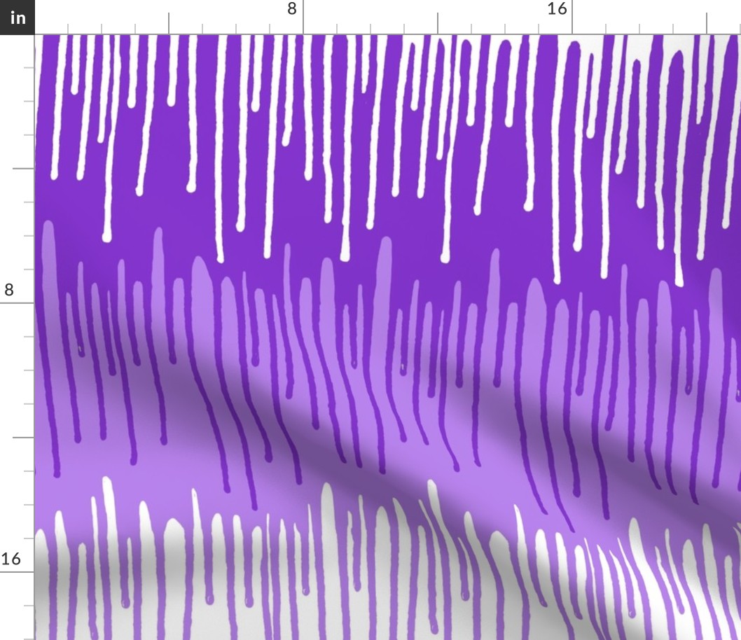 Paint drips purple  24 inch