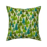 Fairy Tale Forest Trees Pine Cones Full