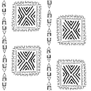 Mud Cloth 3 B & W