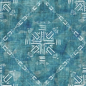 Mud Cloth 4 turquoise