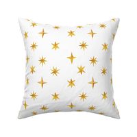 Painted Stars {White} - medium scale