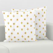 Painted Stars {White} - medium scale