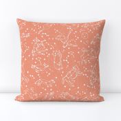 constellations // peach blush kids animals girls nursery baby kids animals moon stars night time