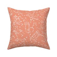 constellations // peach blush kids animals girls nursery baby kids animals moon stars night time