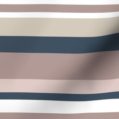 Large Mauve Summer Stripe