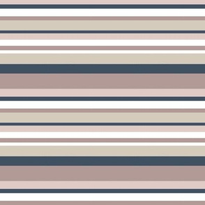  small scandi  Stripe- mauve and denim blue