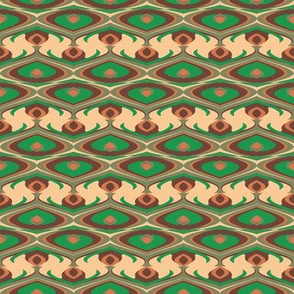Soft Autumn Seasonal Color Palette Green Repeating Pattern