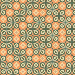 Soft Autumn Seasonal Color Palette Peach Repeating Pattern