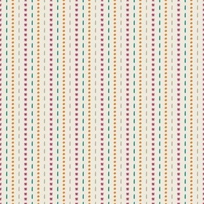 Dots and Dashes Stripes 