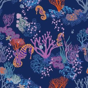 Seahorse Dreams _ deep blue sea (6x6_300INDEXED)