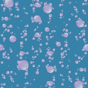 Bubbles! on Teal Blue 