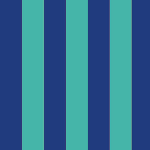 cabana stripe turquoise and cobalt