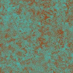 speckled wall turquoise on chocolate